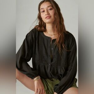 Lucky Brand Women's Black Blouse